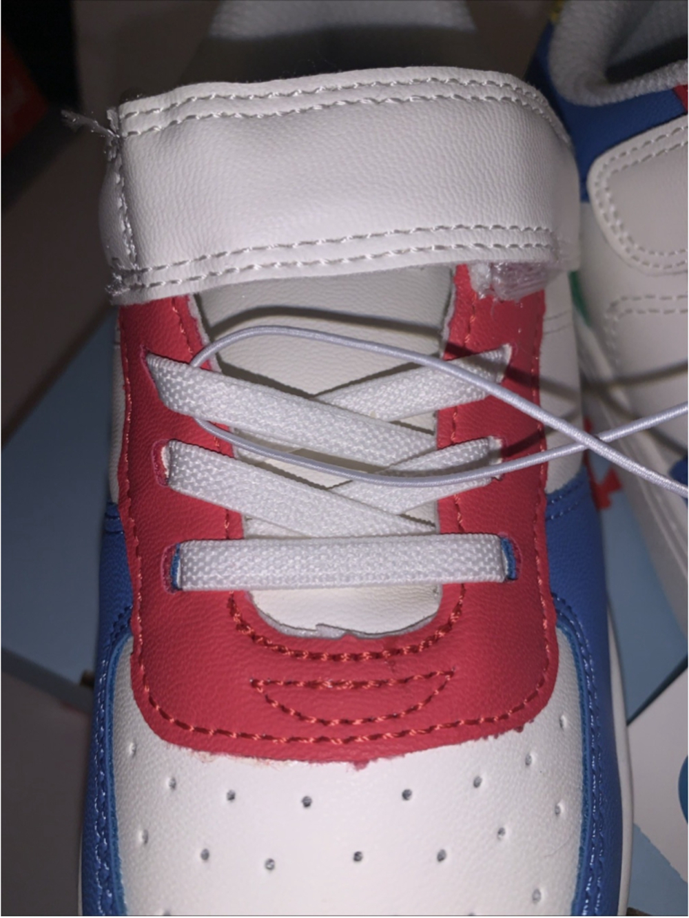 Cat & Jack Toddler Jaid Solid Court Sneakers Faux Leather Color Block Size 12 - Picture 7 of 16